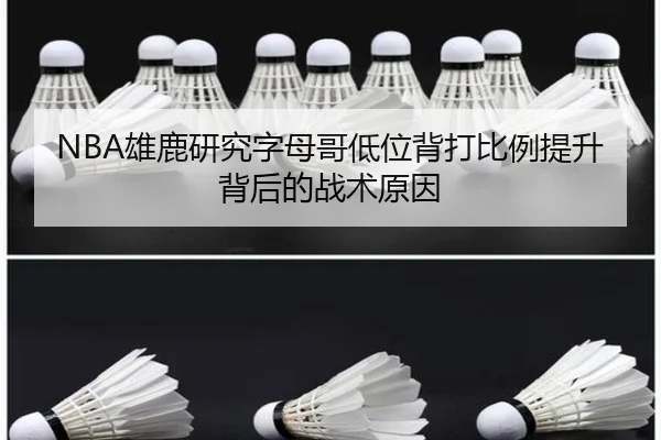 NBA雄鹿研究字母哥低位背打比例提升背后的战术原因